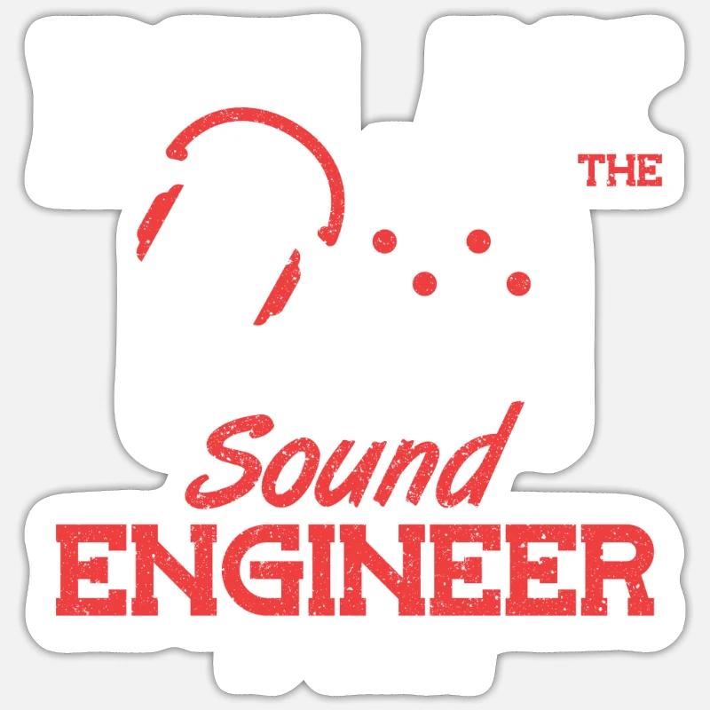 Relax the Sound Engineer is here Tontechniker Sticker size S (10 x 10 cm)