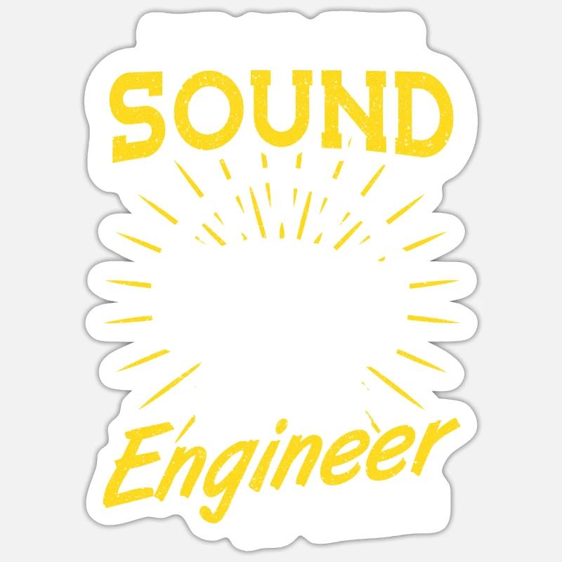 Relax the Sound Engineer is here Tontechniker Sticker size S (10 x 10 cm)