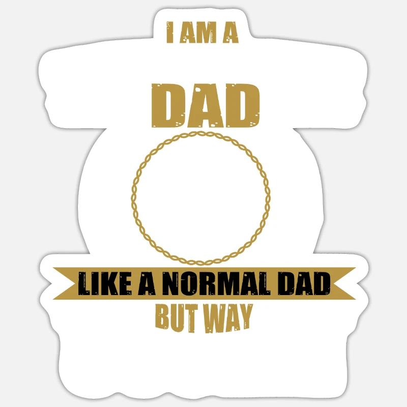 Construction worker father Sticker size S (10 x 10 cm)