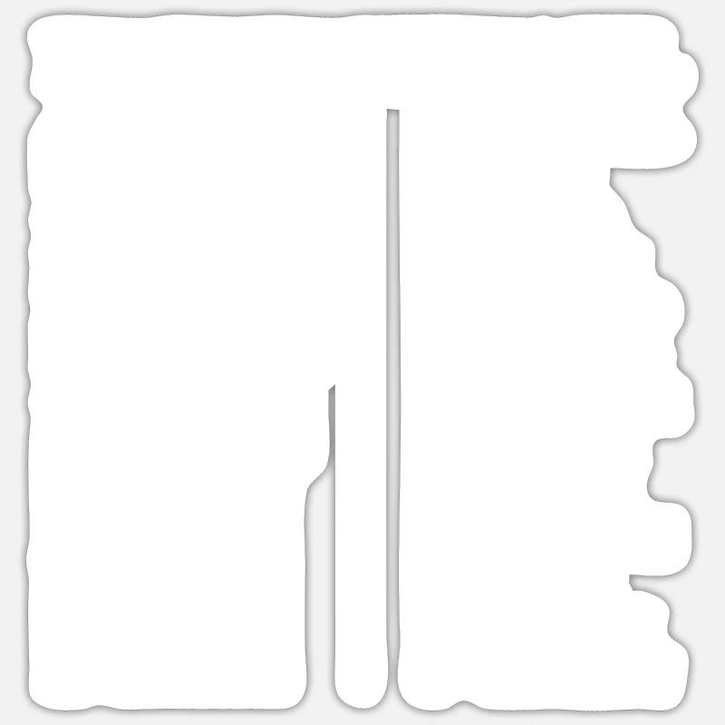 Buchstabiertafel - Sticker Größe S (10 x 10 cm) - Mattweiß