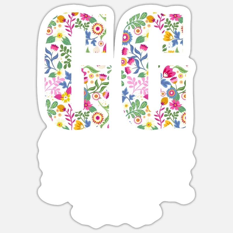 Großmutter GG Oma Geschenk Sticker Größe S (10 x 10 cm)