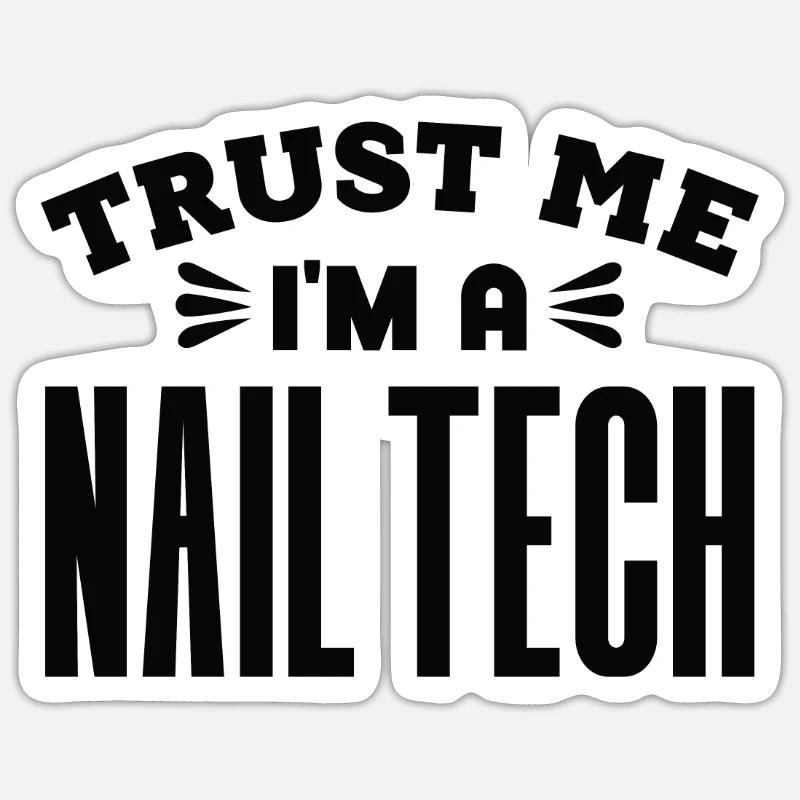 Nail Designer Fingernails Nail Studio Gift Sticker size S (10 x 10 cm)