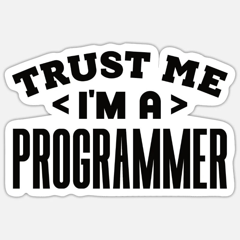 Softwareentwickler Programmierer Geschenk Sticker Größe S (10 x 10 cm)