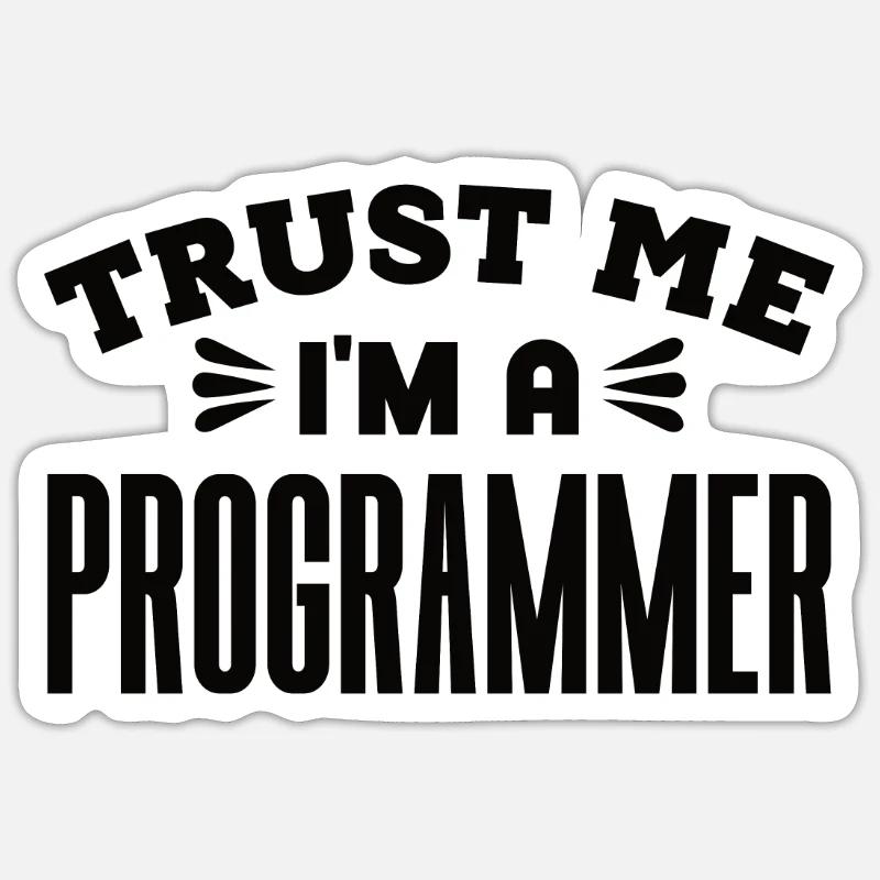 Softwareentwickler Programmierer Geschenk Sticker Größe S (10 x 10 cm)