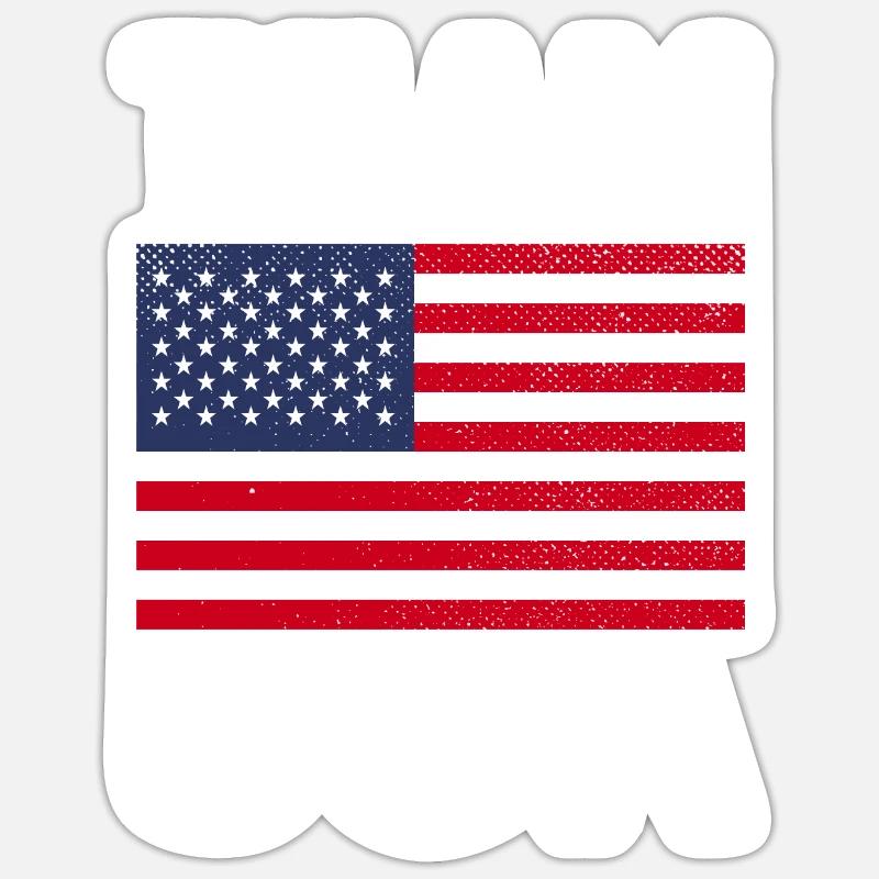 Drapeau de cerf Sticker taille S (10 x 10 cm)