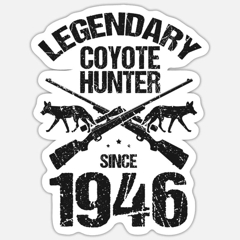 Coyote Design for Coyote Shreactors Sticker size S (10 x 10 cm)