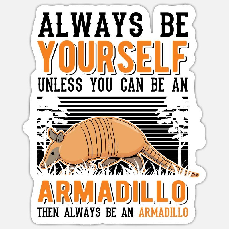 Armadillo Gift Armadillo - Sticker size S (10 x 10 cm) - white matte