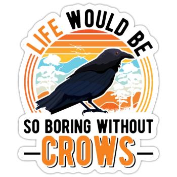 Crow Raven Crow Crow Husbandry Crow Breeder - Sticker size S (10 x 10 cm) - white matte - Front