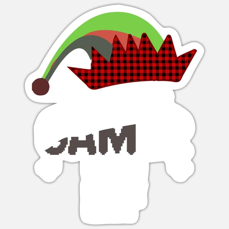 Période de Noël Sticker taille S (10 x 10 cm)