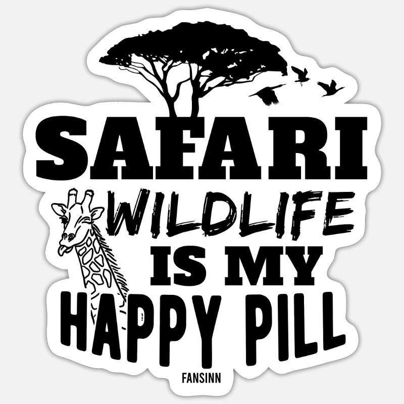 Giraffe - Sticker size S (10 x 10 cm) - white matte