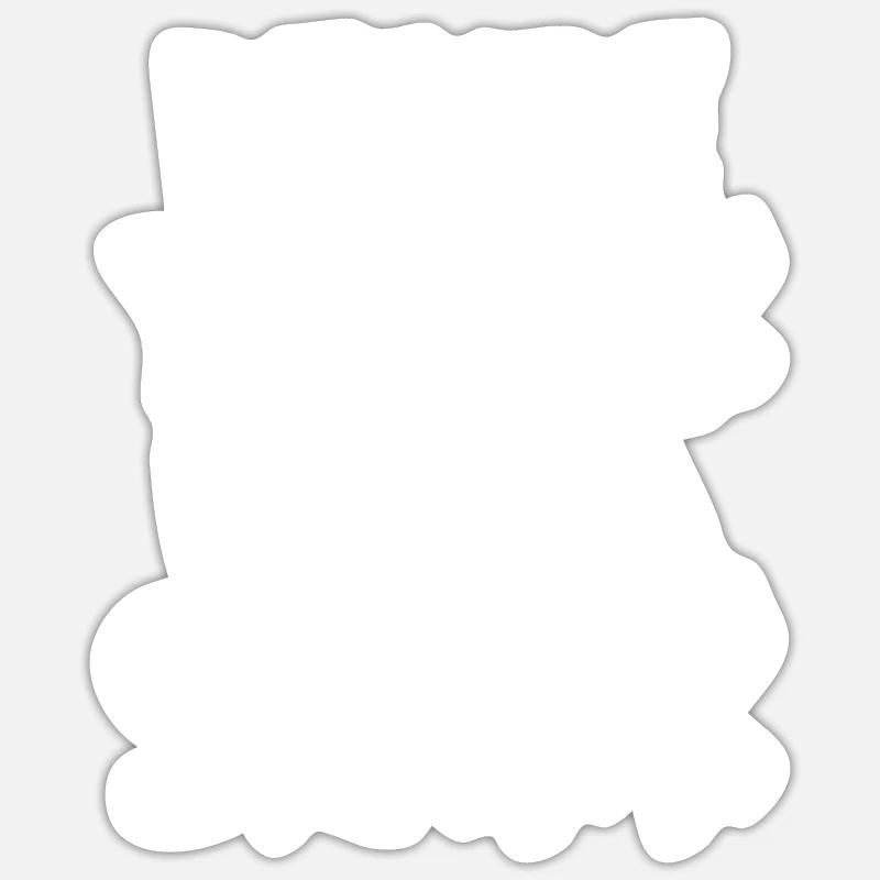 Leg amputee assembly required - Sticker size S (10 x 10 cm) - white matte