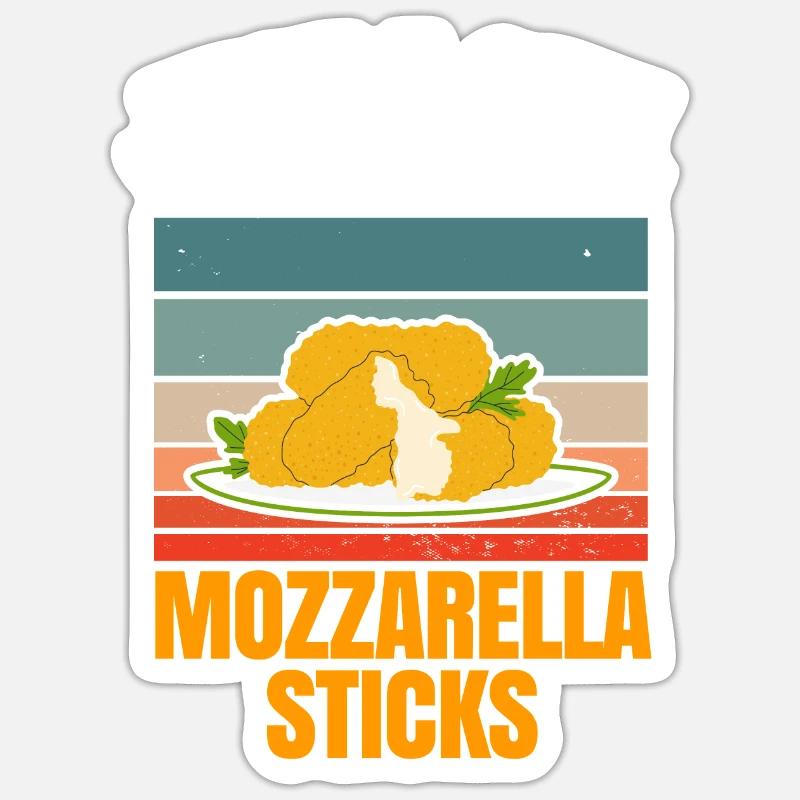 Nur ein Mädchen, das Mozzarella-Sticks liebt Sticker Größe S (10 x 10 cm)