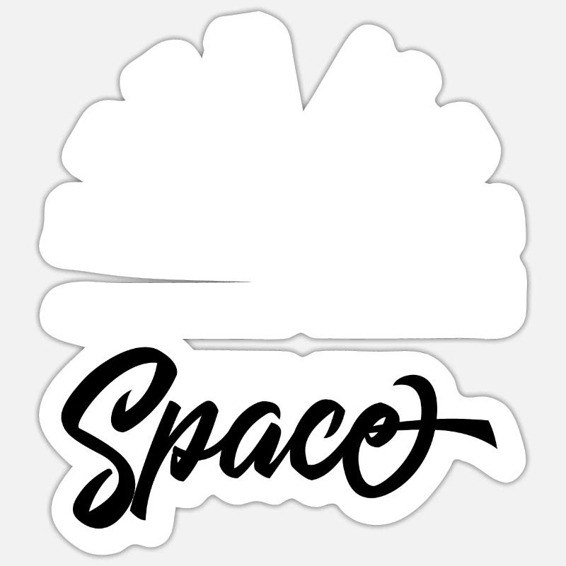 I need more space - Sticker Größe S (10 x 10 cm) - Mattweiß