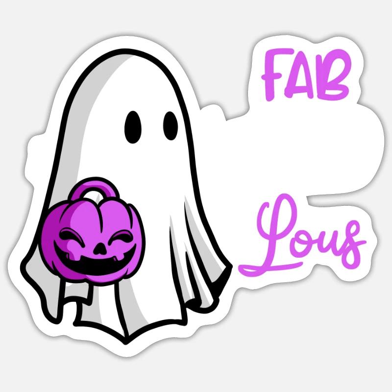 Halloween - Sticker size S (10 x 10 cm) - white matte