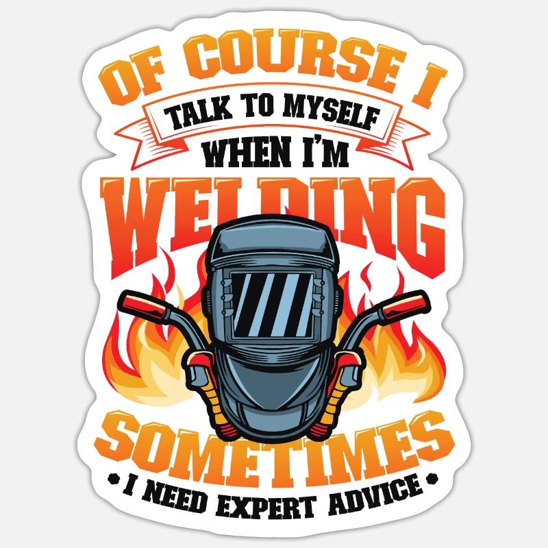 Welding Expert advice for welders Sticker size S (10 x 10 cm)