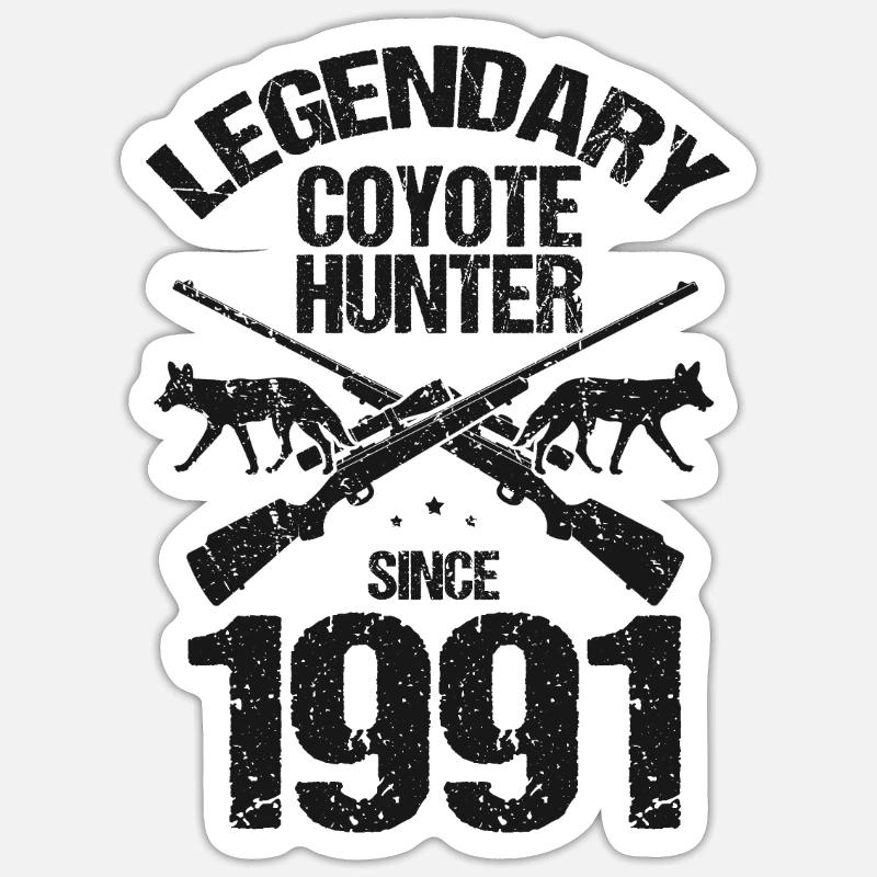 Coyote Design for Coyote Shreactors Sticker size S (10 x 10 cm)