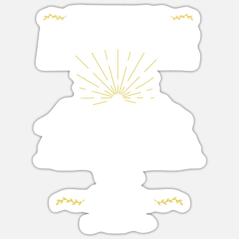 Papa Kelpie australien - Sticker taille S (10 x 10 cm) - blanc mat