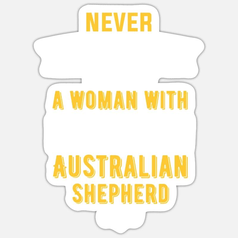 Australian Shepherd Geschenk Sticker Größe S (10 x 10 cm)
