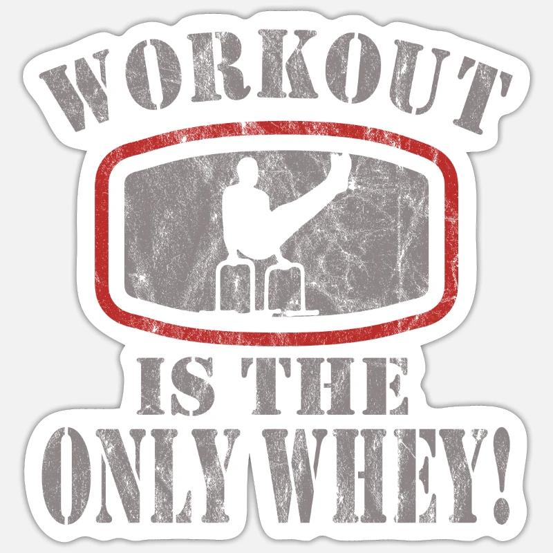 Circuit training - Sticker size S (10 x 10 cm) - white matte