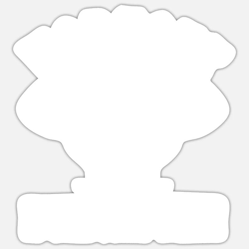 Entraînement en circuit - Sticker taille S (10 x 10 cm) - blanc mat