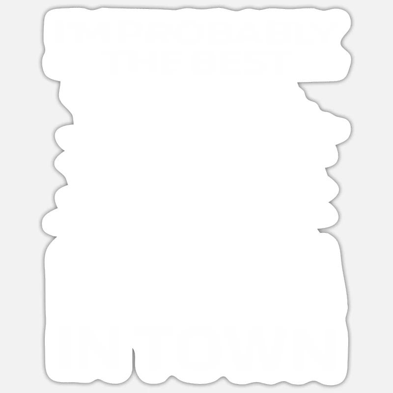 Barista Kaffee - Sticker Größe S (10 x 10 cm) - Mattweiß