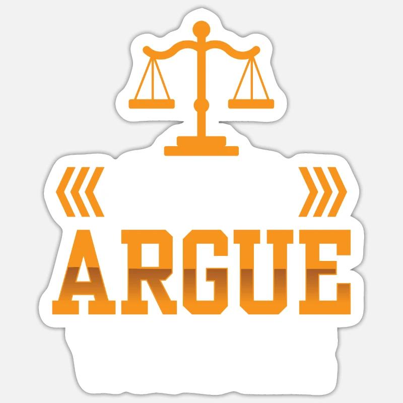 Diskutiere Nicht Mit Mir Argument Argumentieren Sticker Größe S (10 x 10 cm)