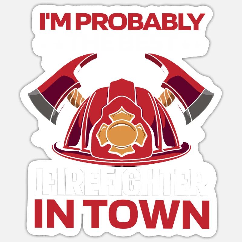 Firefighter Helm Sticker size S (10 x 10 cm)