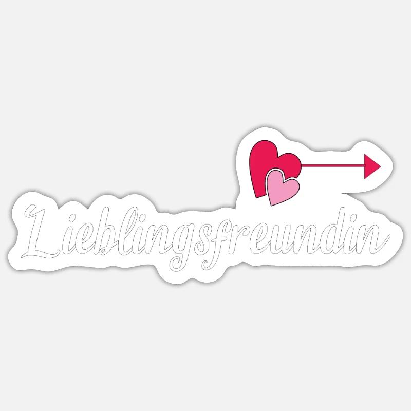 Geschenkidee Freundin schwester - Sticker Größe S (10 x 10 cm) - Mattweiß