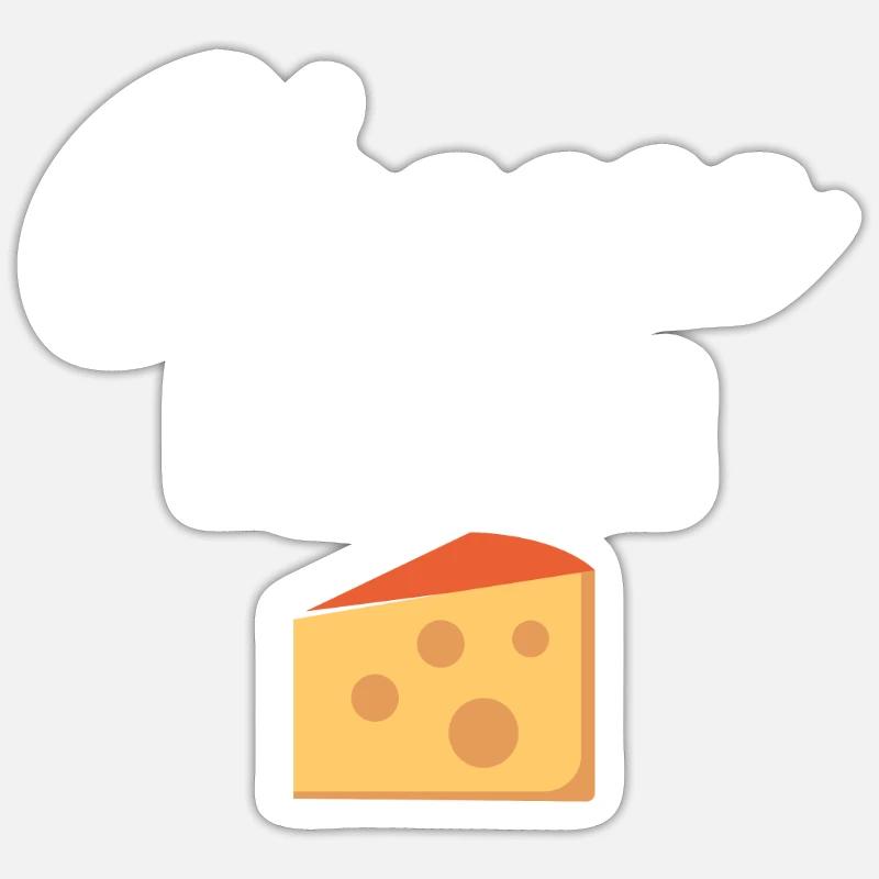 Snack Cheese Lover Cheese Gift Sticker size S (10 x 10 cm)