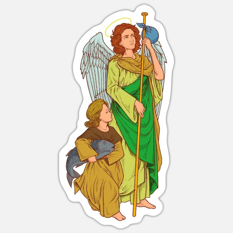 Archange Raphaël Sticker taille S (10 x 10 cm)