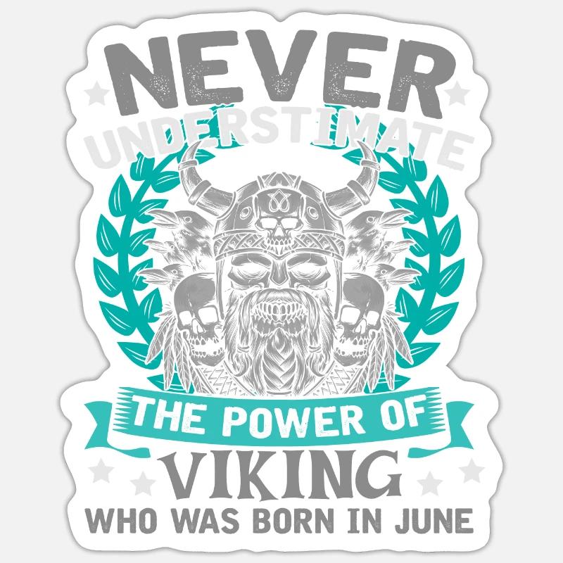Vikings - Sticker Größe S (10 x 10 cm) - Mattweiß