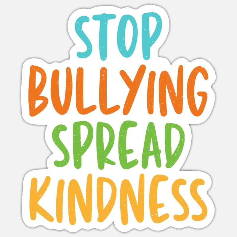Stop Mobbing & Spread - Stomp Mobbing Sticker Größe S (10 x 10 cm)