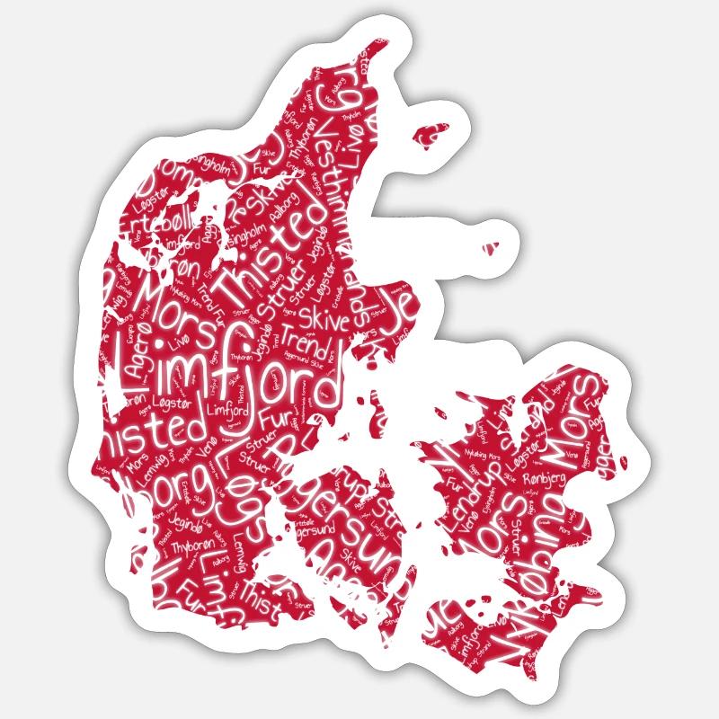 Limfjord - Sticker size S (10 x 10 cm) - white matte