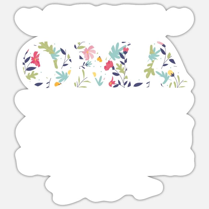 Oma Großmutter Großmutti Geschenk Sticker Größe S (10 x 10 cm)