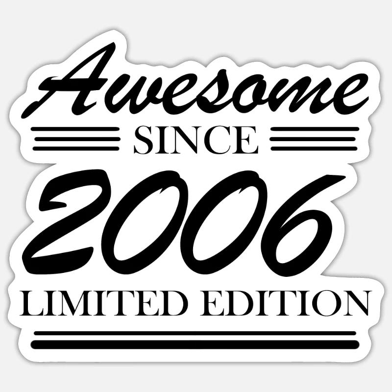 2006 - Année de construction 2006 Sticker taille S (10 x 10 cm)