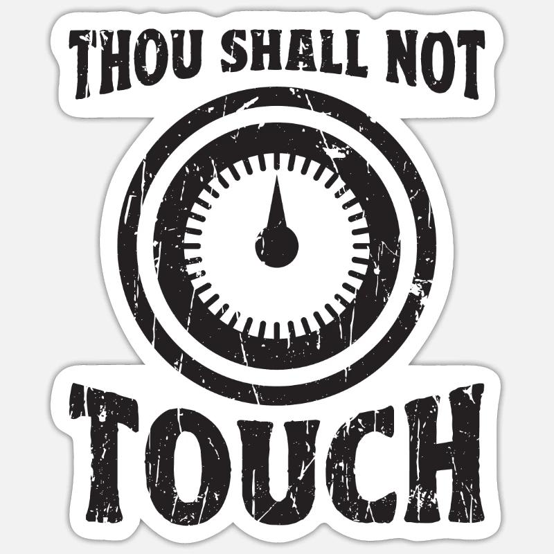 Tu ne toucheras pas - chauffage Sticker taille S (10 x 10 cm)