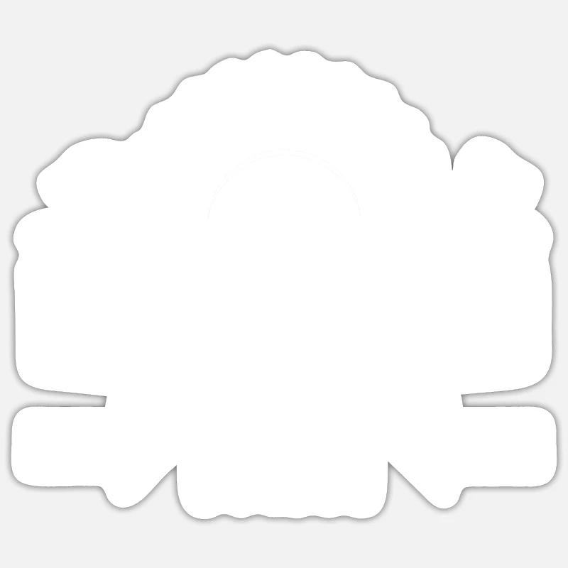 DIY craftsman carpenter gift - Sticker size S (10 x 10 cm) - white matte