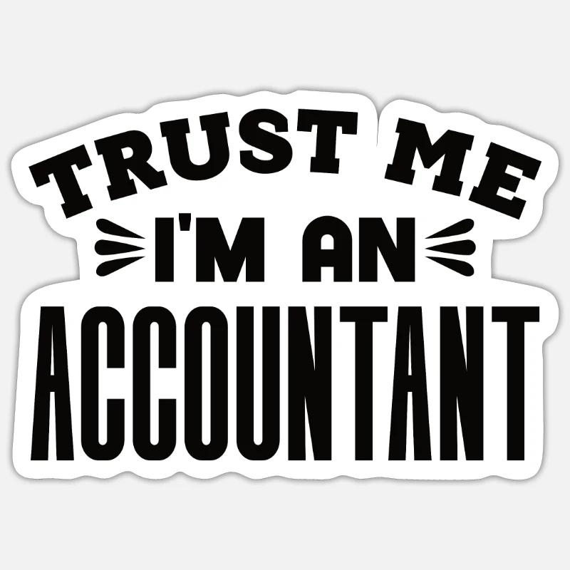Profession comptable Comptable financier Comptable Sticker taille S (10 x 10 cm)