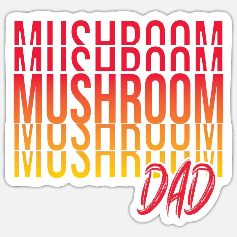 Mushroom picking Sticker size S (10 x 10 cm)