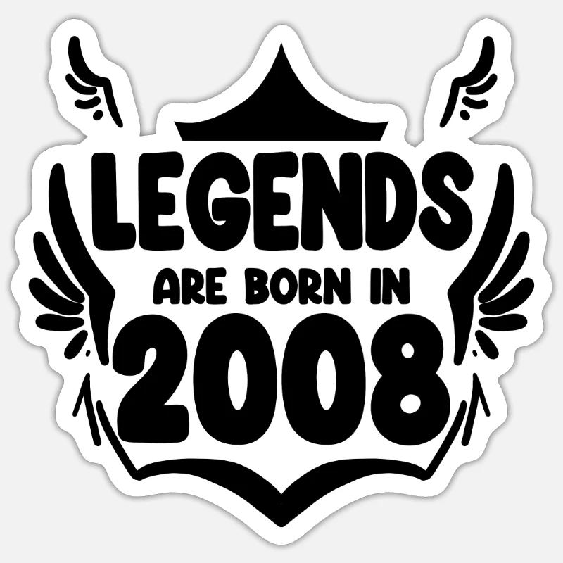 2008 - Sticker size S (10 x 10 cm) - white matte