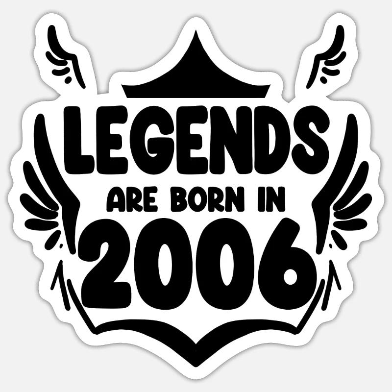 2006 - Sticker size S (10 x 10 cm) - white matte