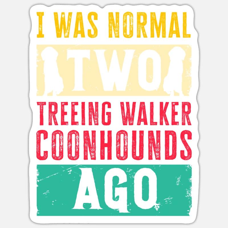 Treeing Walker Coonhound - Sticker size S (10 x 10 cm) - white matte