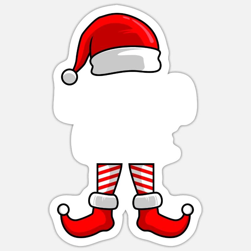 Mama Elfe Mutter Weihnachten Elf Sticker Größe S (10 x 10 cm)