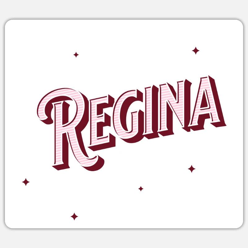 Regina name personalized Sticker size S (10 x 10 cm)