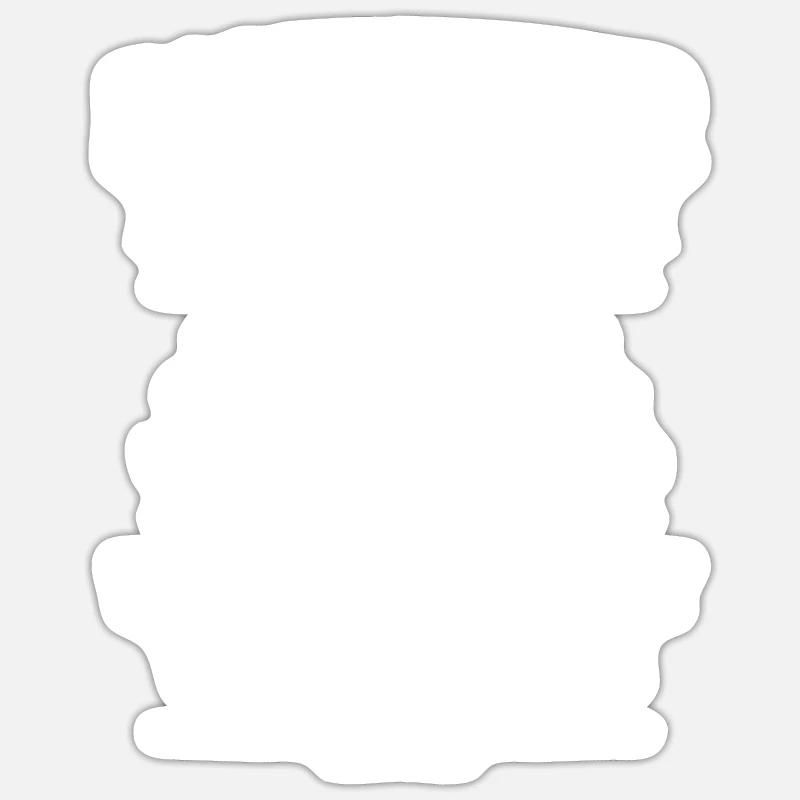 Dachdeckermeister Dachdecker Stundenlohn - Sticker Größe S (10 x 10 cm) - Mattweiß