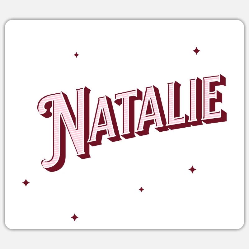Natalie's name personalized Sticker size S (10 x 10 cm)