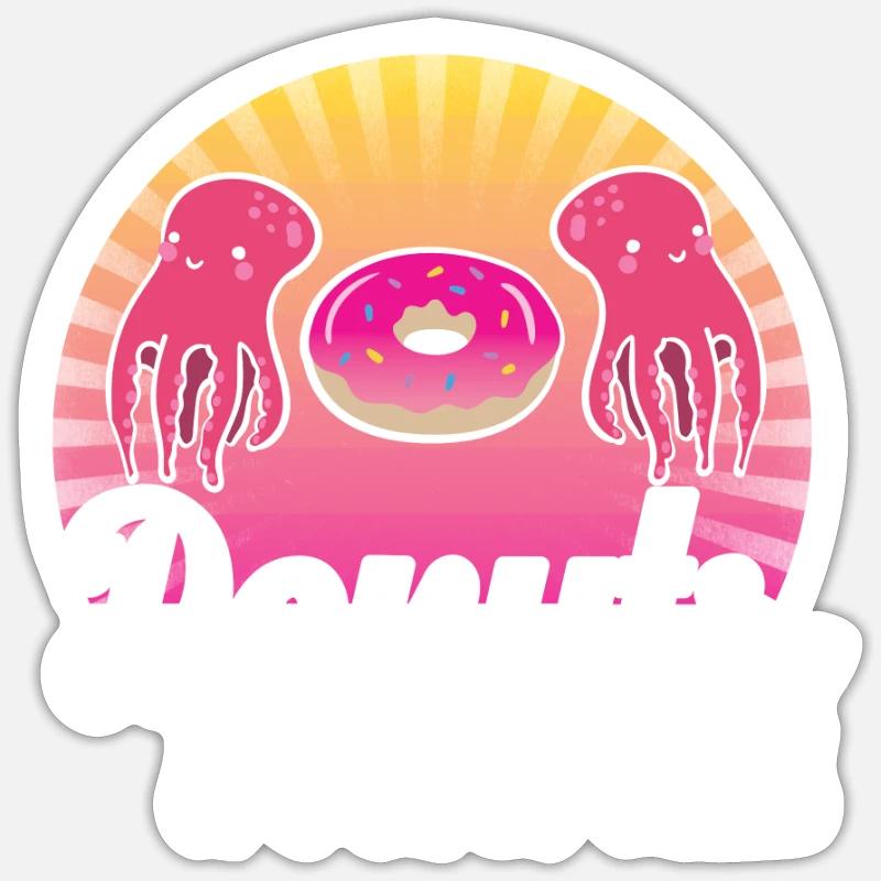 Octopus - Sticker size S (10 x 10 cm) - white matte