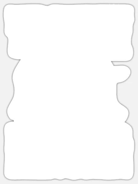 Dickhäuter Rüsseltier Elefant - Sticker Größe S (10 x 10 cm) - Mattweiß