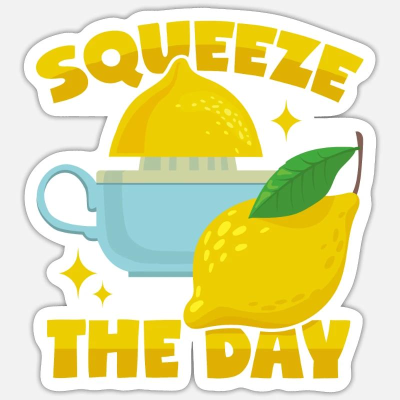 Squeeze lemons Sticker size S (10 x 10 cm)