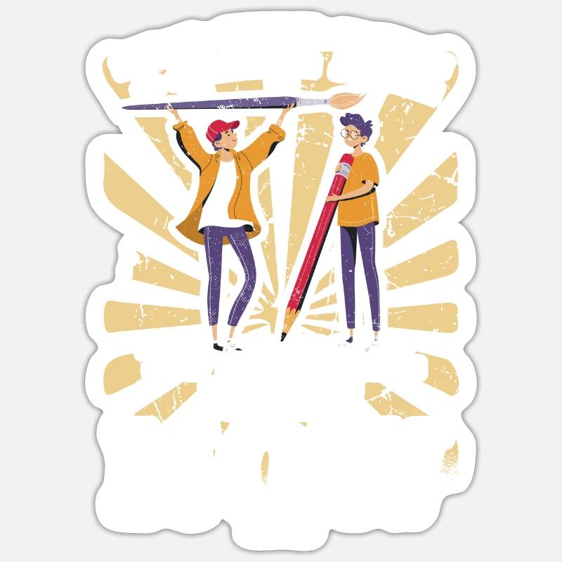 Kindergarten Schule Lehrer Spruch Sticker Größe S (10 x 10 cm)